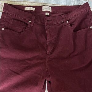 Universal Thread Women's Dark Red Wide Leg corduroy Pants